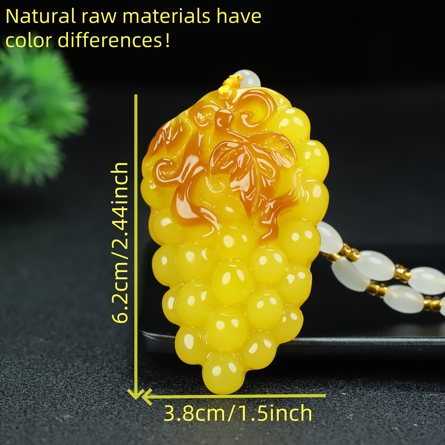 Multi-Fortune Grape Pendant Unisex Sweater Chain